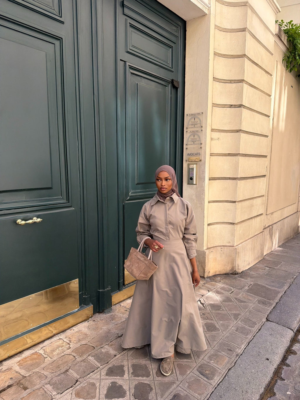 Robe Santorini Taupe - TAHIRA