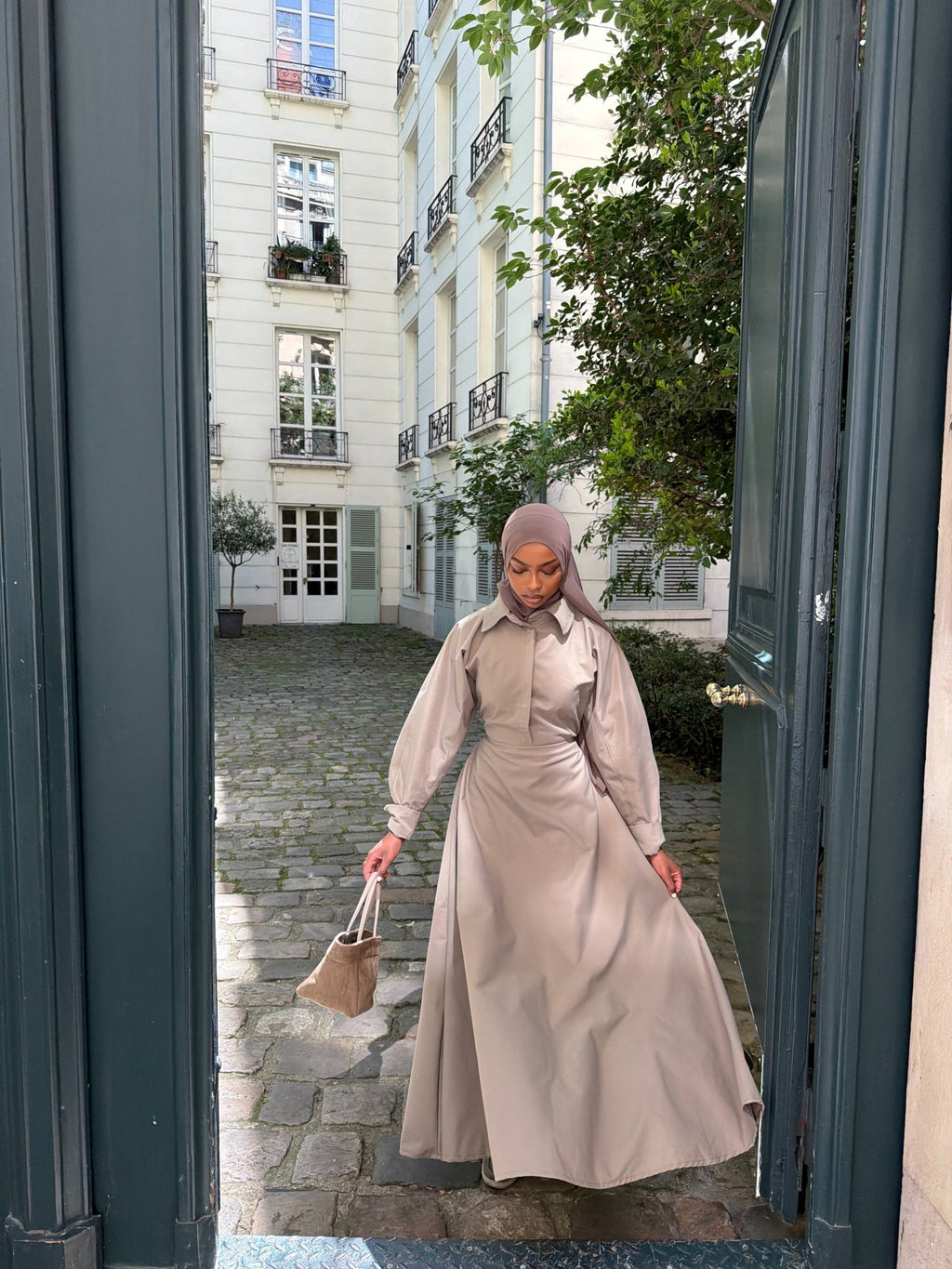 Robe Santorini Taupe - TAHIRA