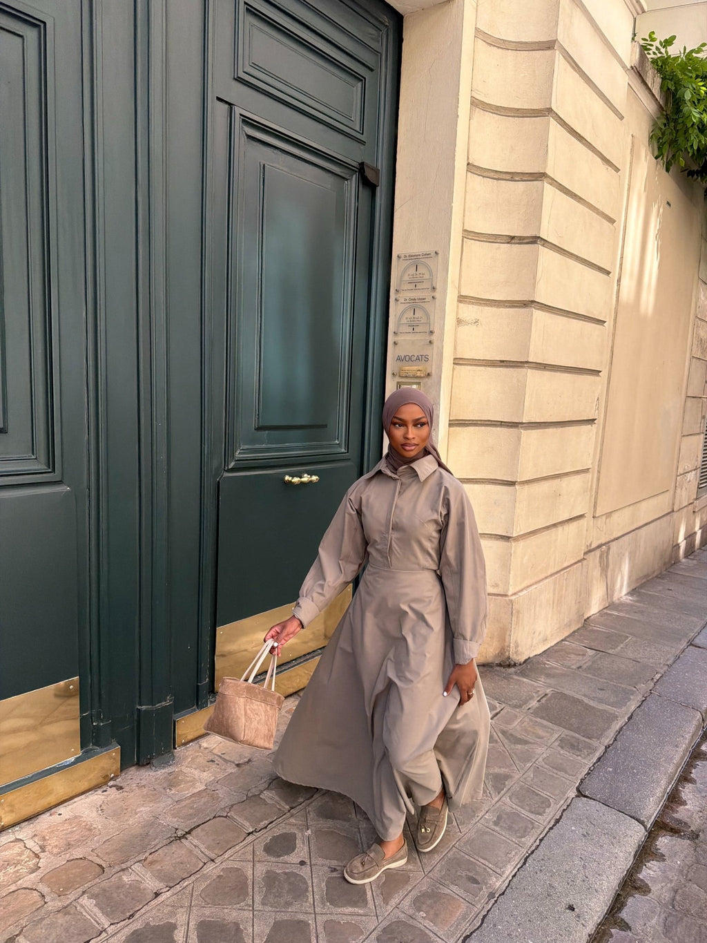 Robe Santorini Taupe - TAHIRA