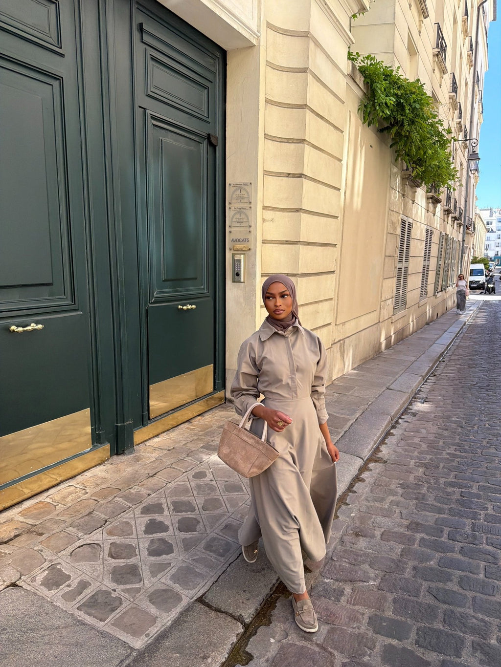 Robe Santorini Taupe - TAHIRA