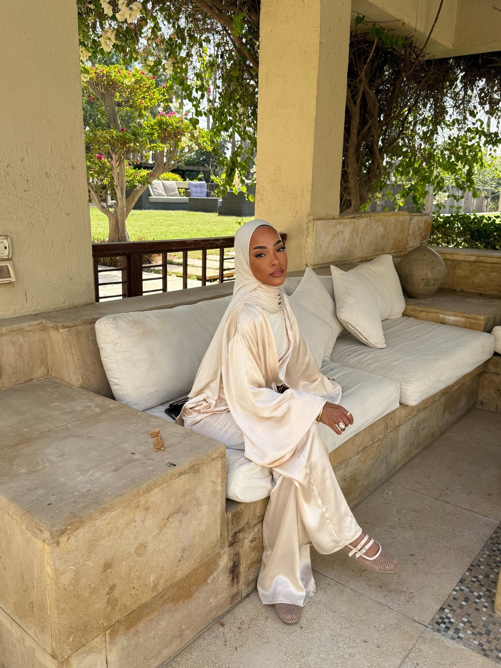 Set Kimono Occident Beige - TAHIRA