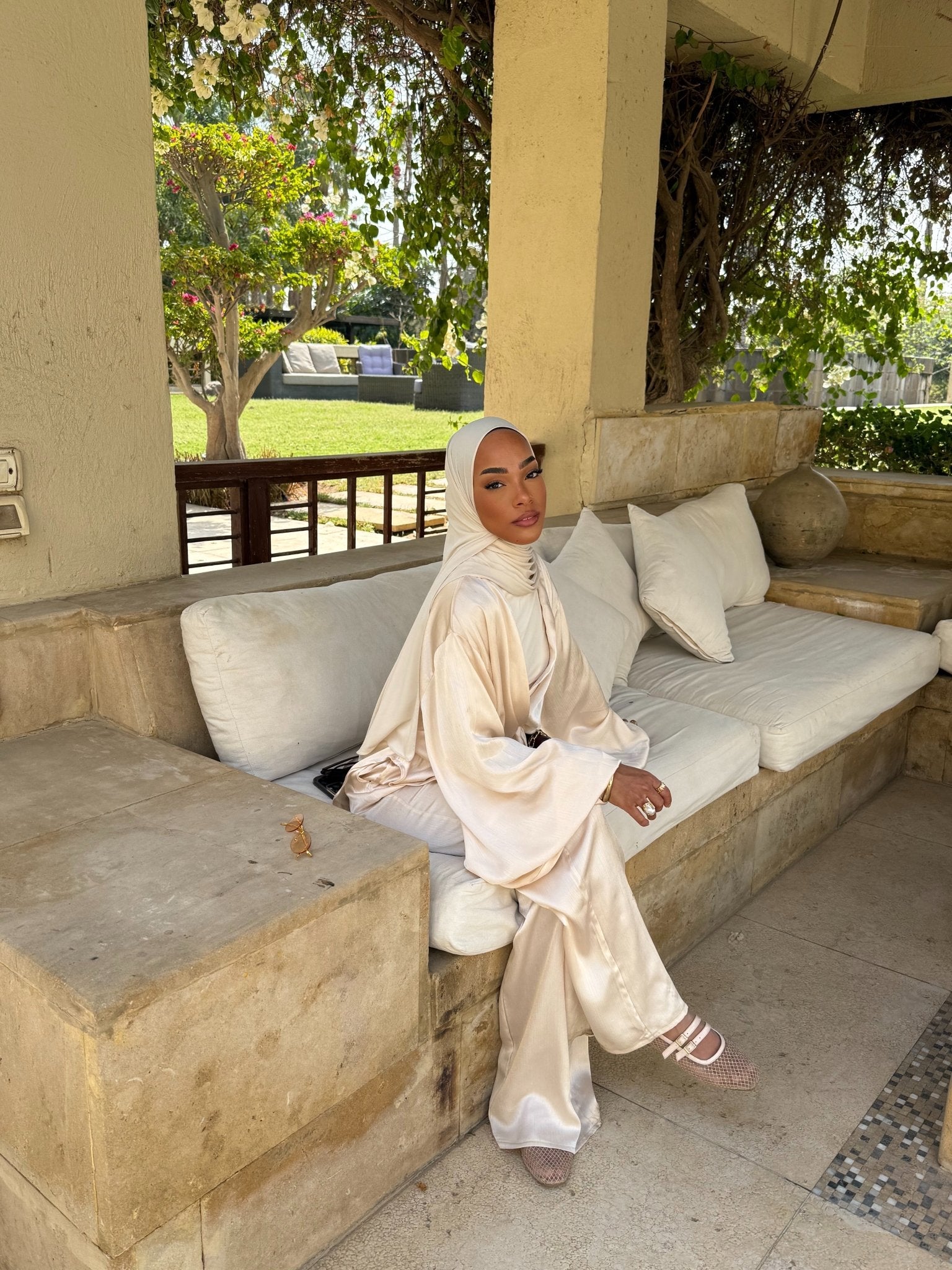 Set Kimono Occident Beige - TAHIRA