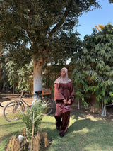Set Kimono Occident Marron