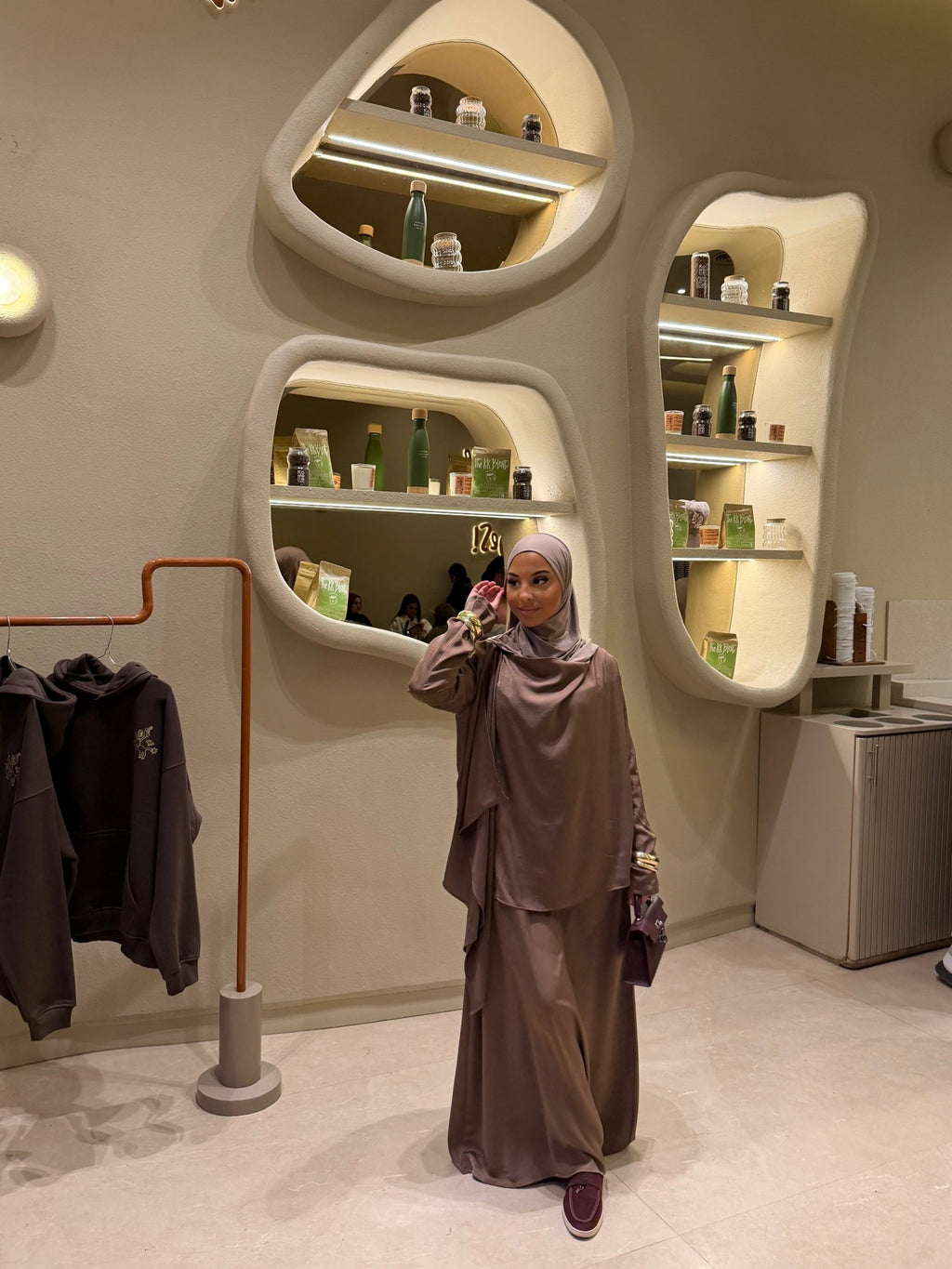 Set Robe Andrea Marron Cuivre - TAHIRA