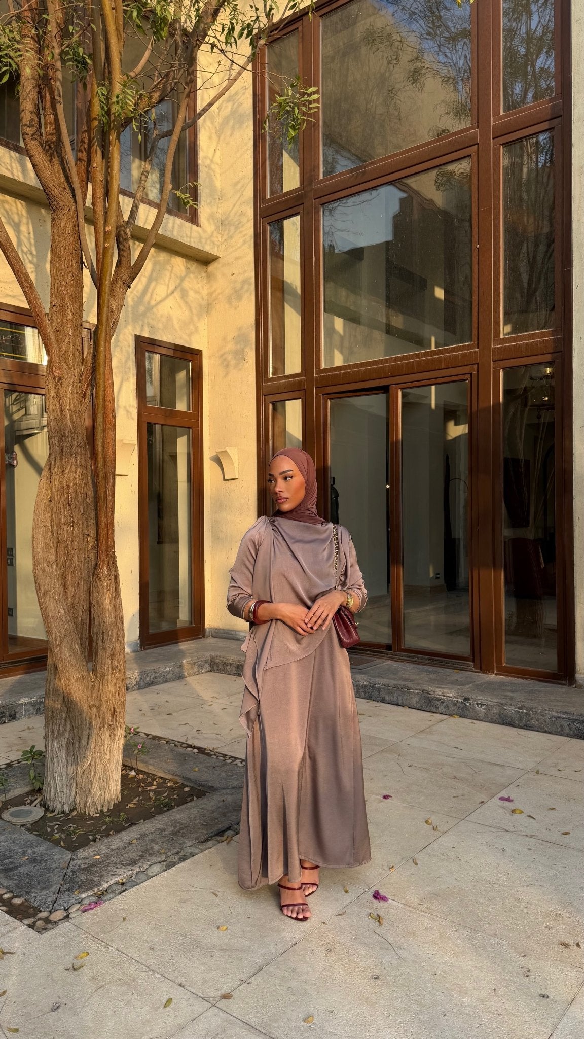 Set Robe Andrea Taupe - TAHIRA