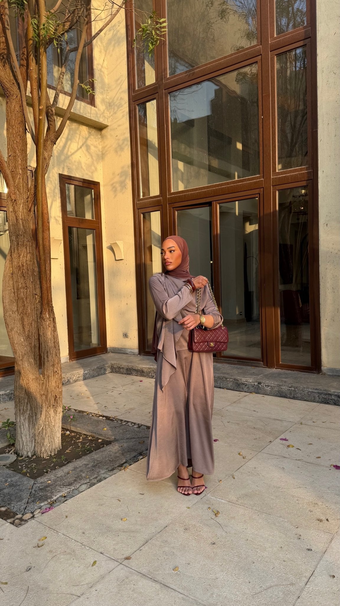 Set Robe Andrea Taupe - TAHIRA