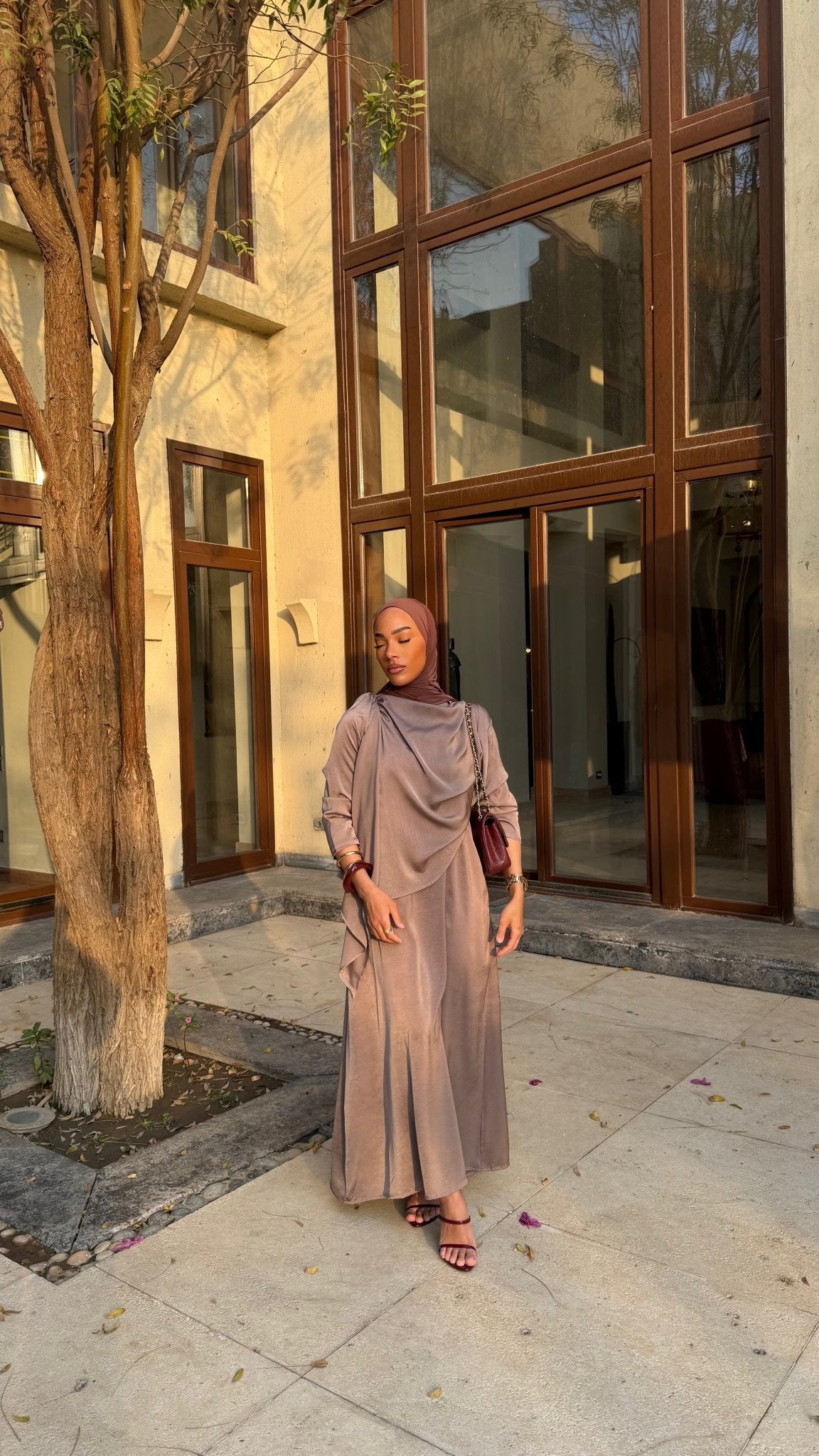 Set Robe Andrea Taupe - TAHIRA