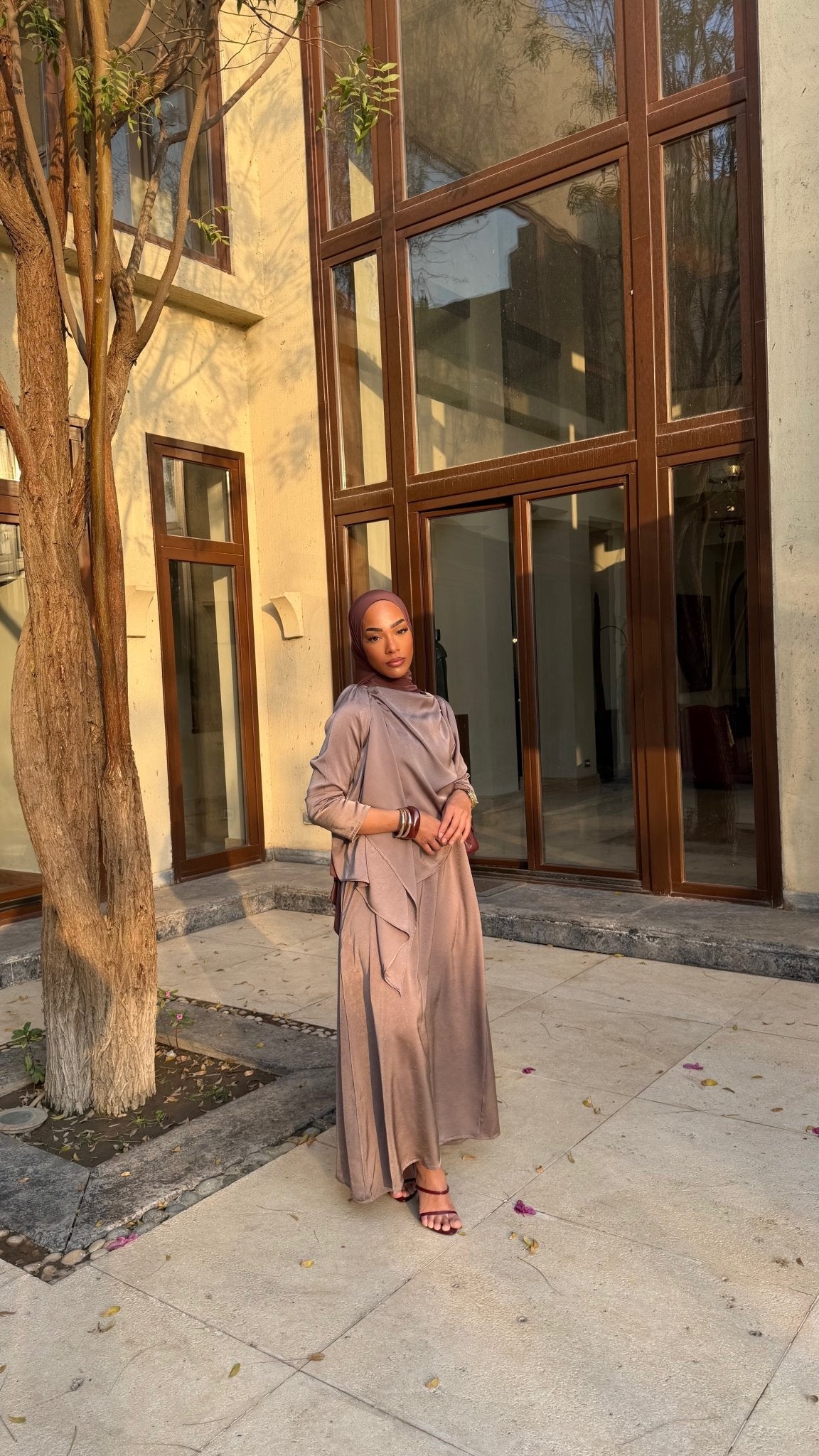 Set Robe Andrea Taupe - TAHIRA