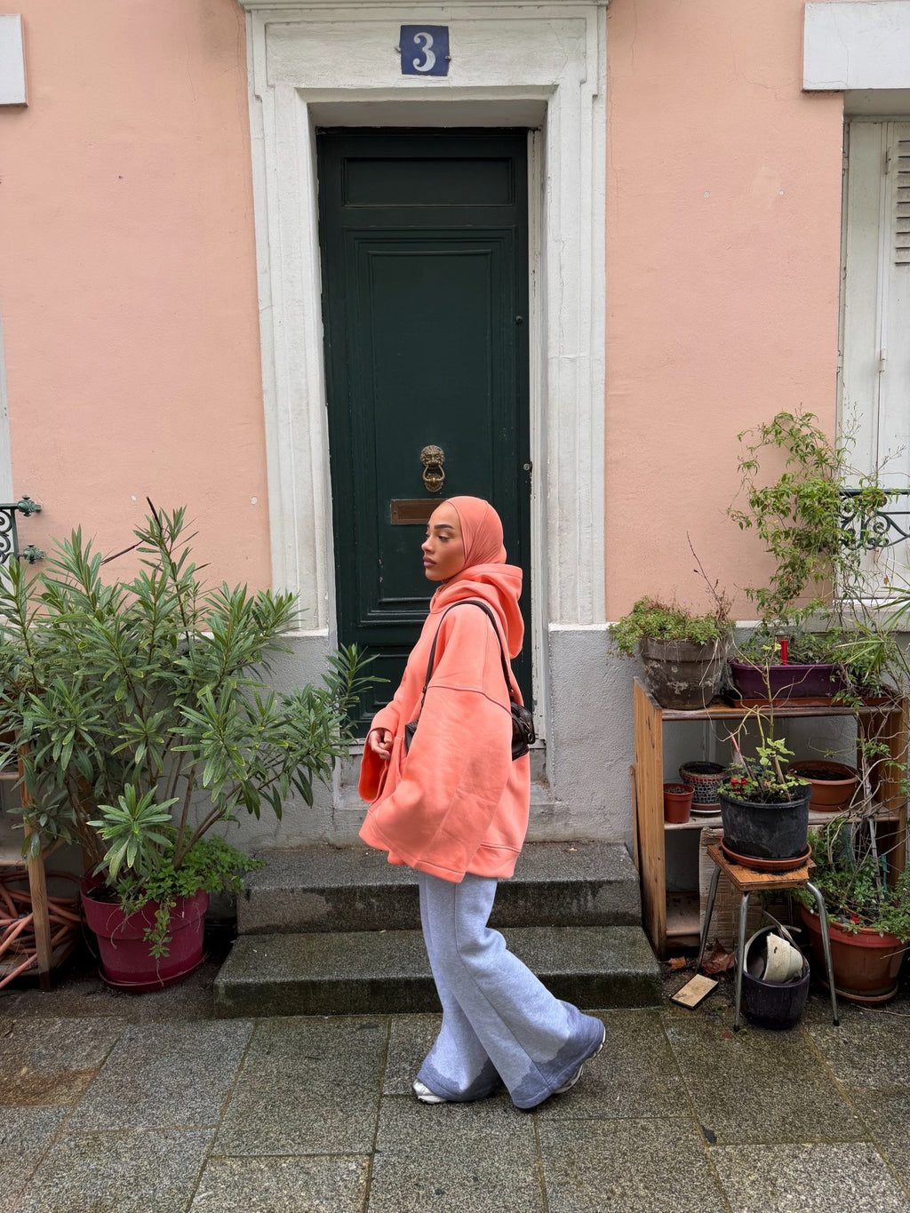 Sweat Oversize Naïla Saumon - TAHIRA