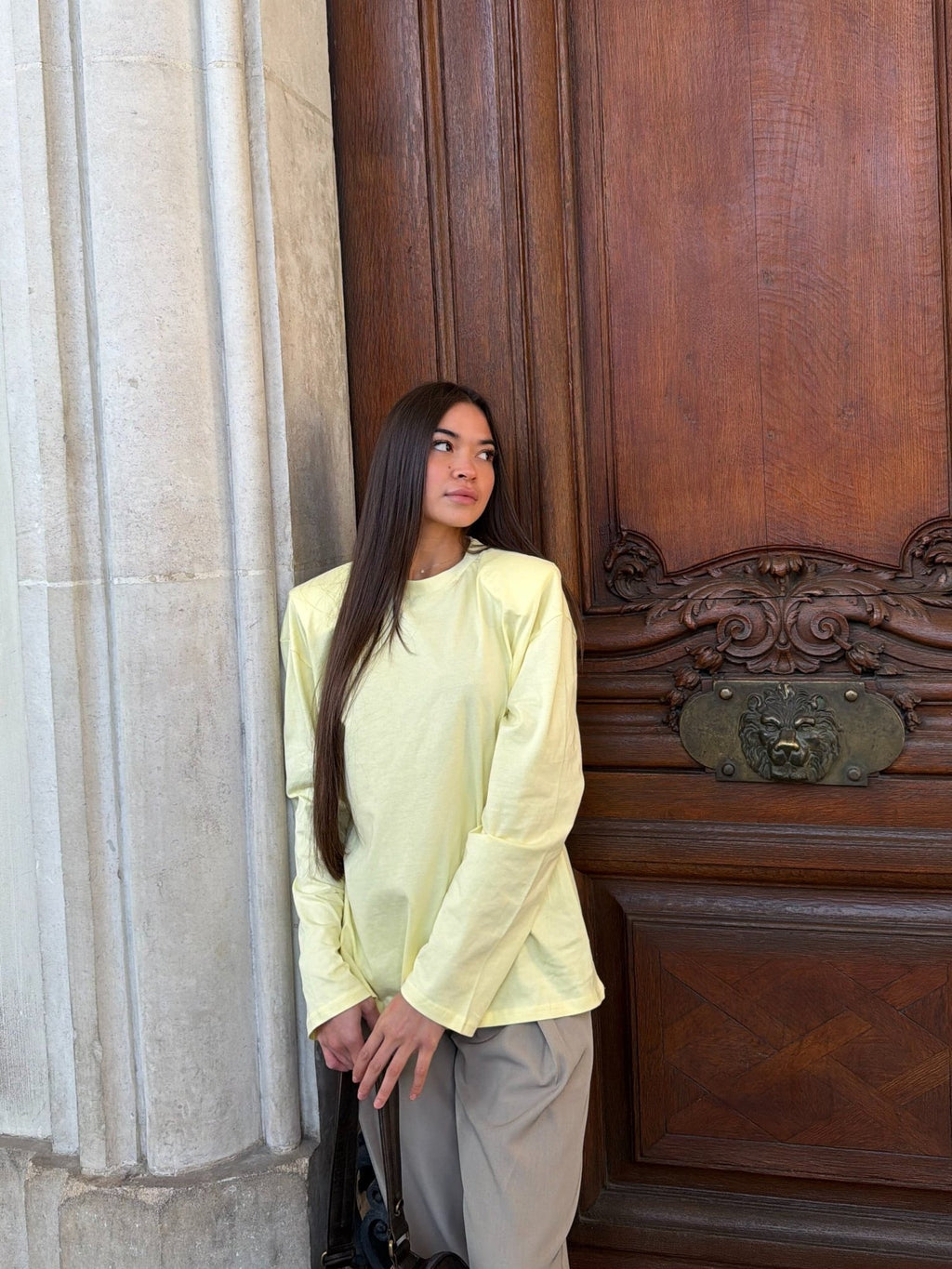 T-shirt à Épaulette Cactus Daria Jaune - TAHIRA