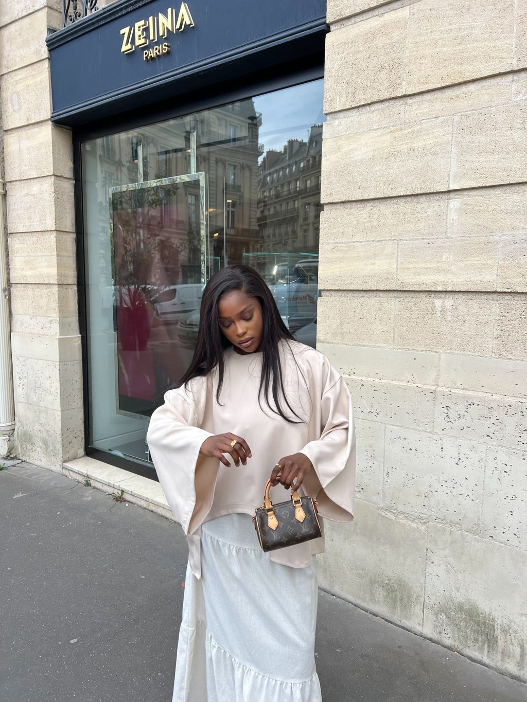 T-shirt Oversize by Tahira Beige - TAHIRA