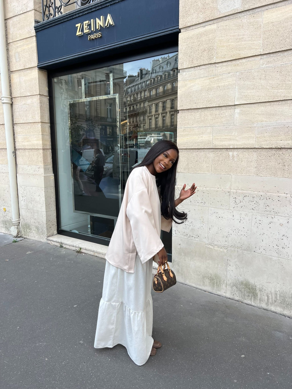 T-shirt Oversize by Tahira Beige - TAHIRA