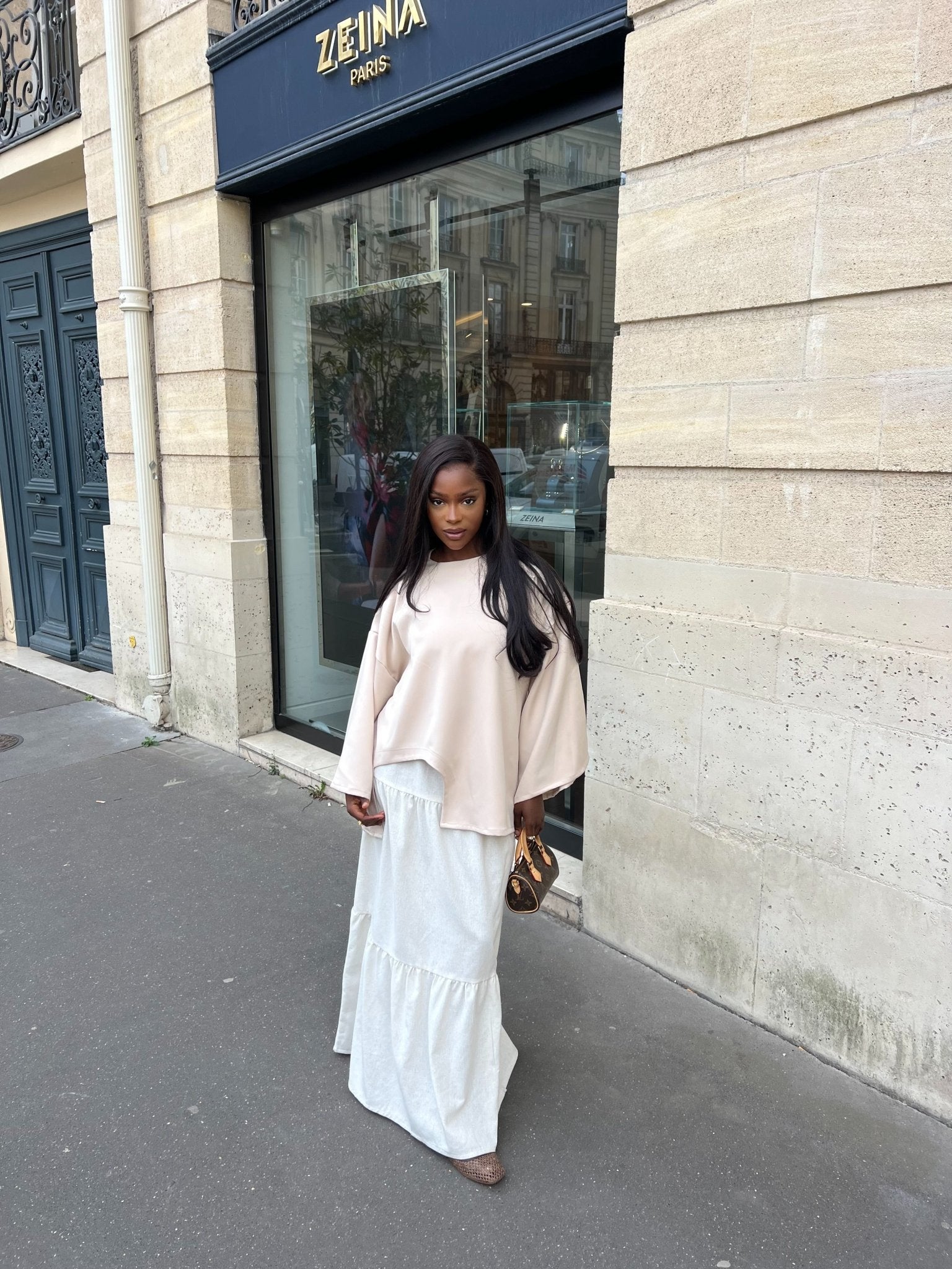 T-shirt Oversize by Tahira Beige - TAHIRA