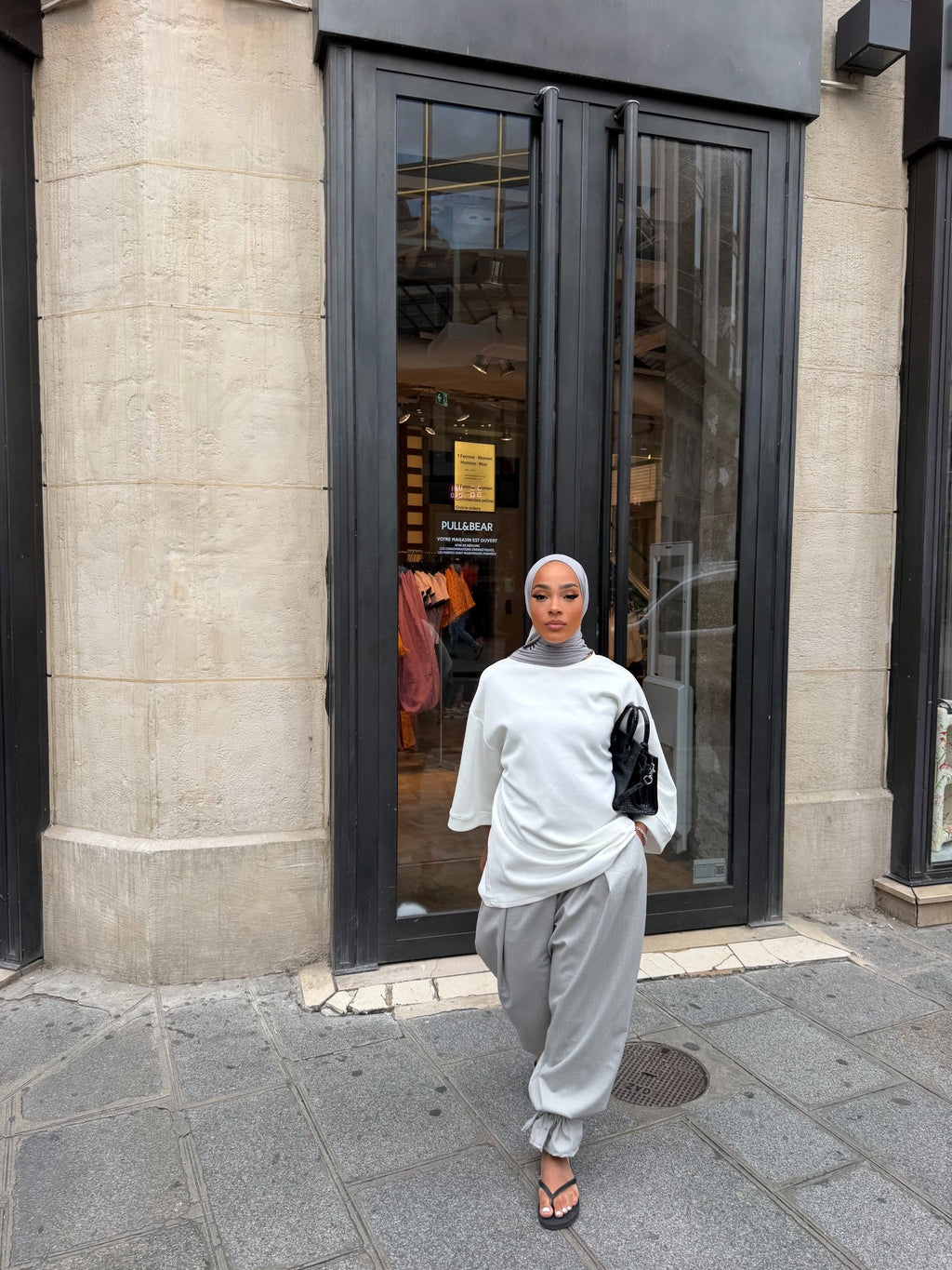 T-shirt Oversize Inaya Blanc - TAHIRA