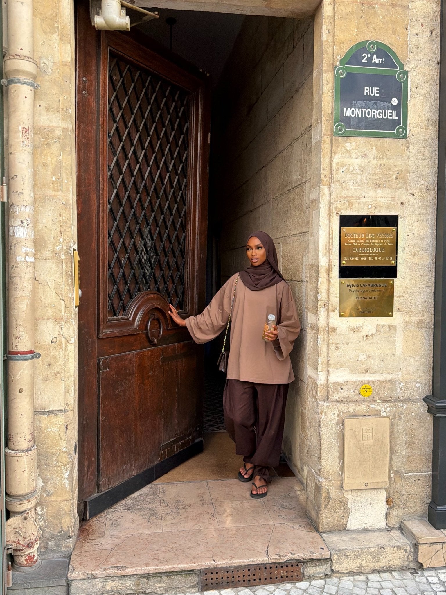 T-shirt Oversize Inaya Café au lait - TAHIRA