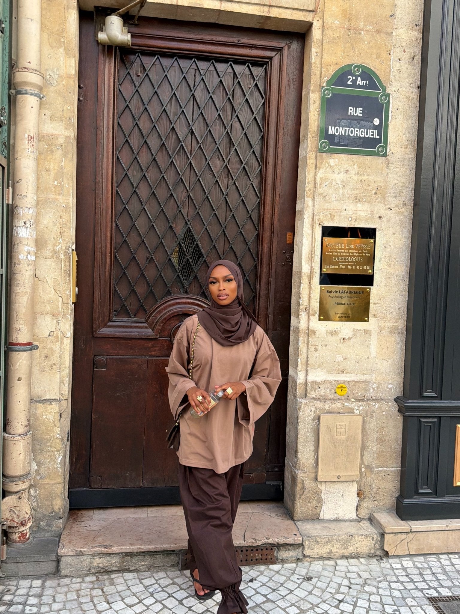 T-shirt Oversize Inaya Café au lait - TAHIRA