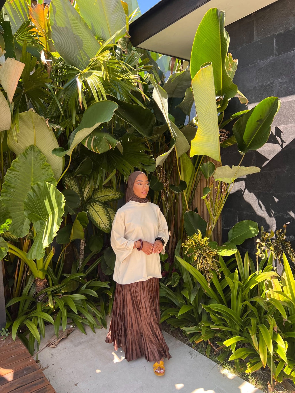 T-shirt Oversize Inaya Écru - TAHIRA
