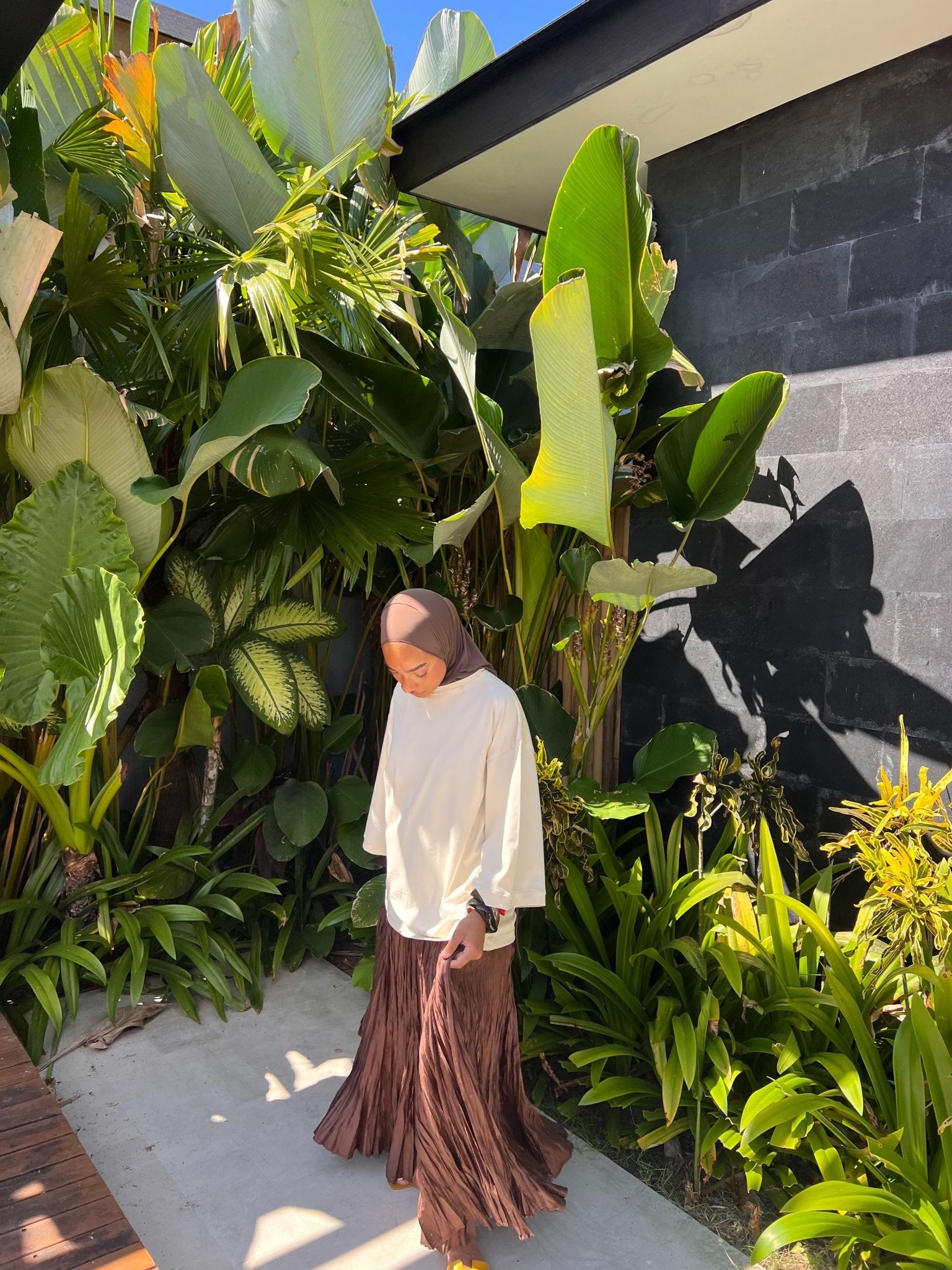 T-shirt Oversize Inaya Écru - TAHIRA