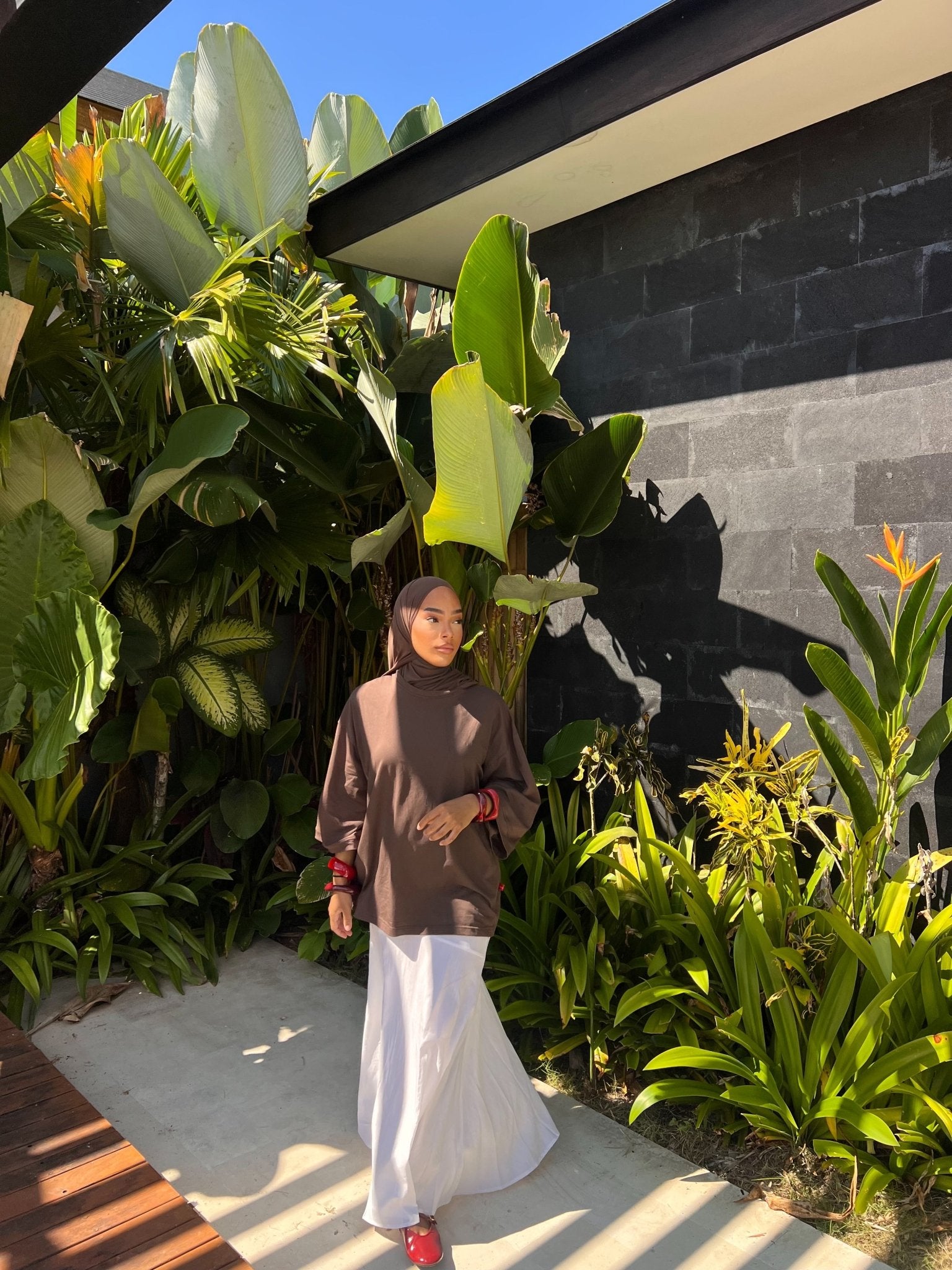T-shirt Oversize Inaya Marron - TAHIRA