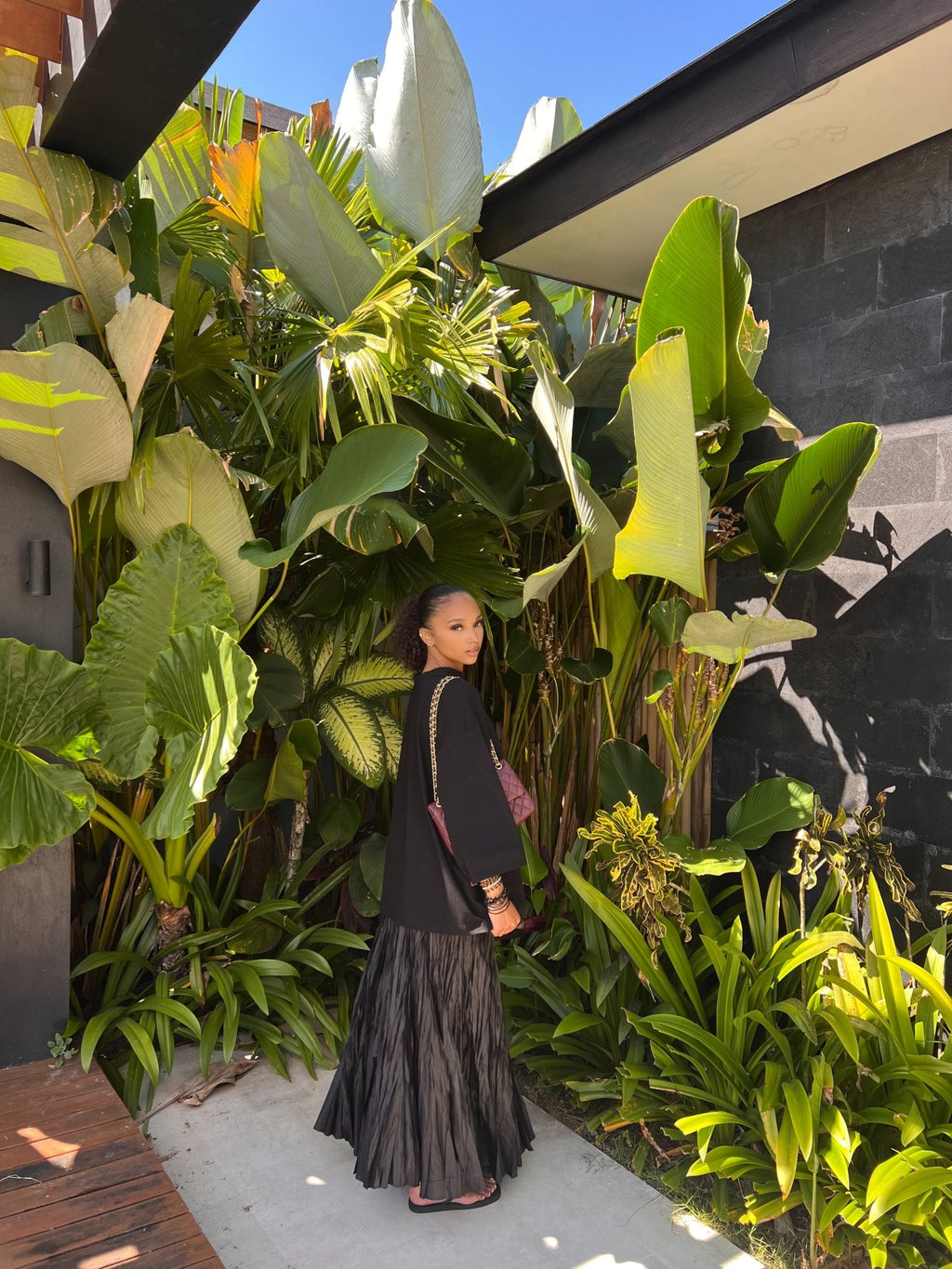 T-shirt Oversize Inaya Noir - TAHIRA