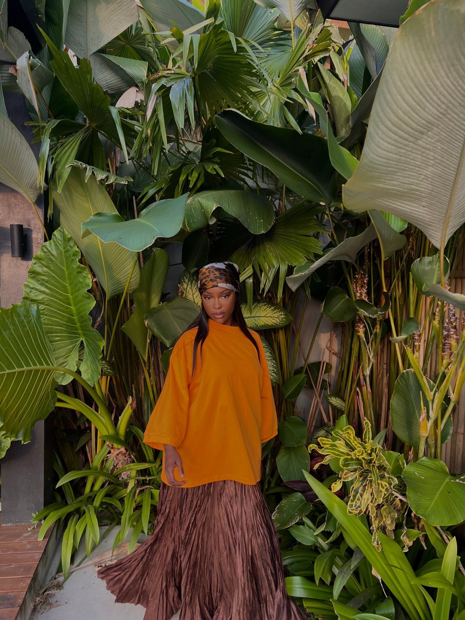 T-shirt Oversize Inaya Orange - TAHIRA