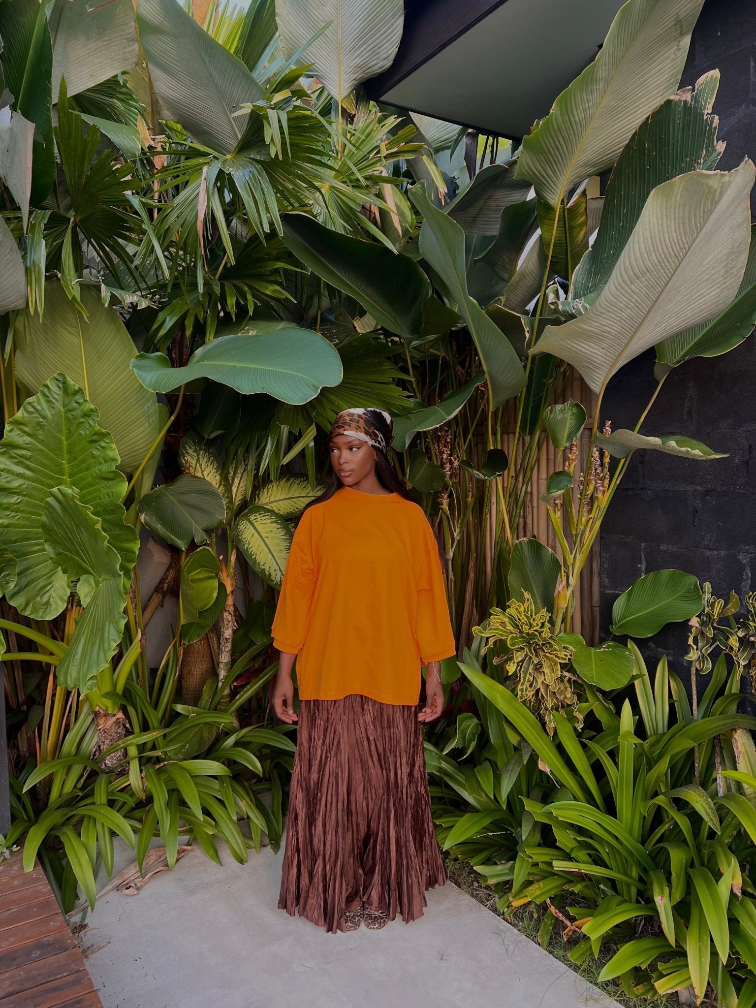 T-shirt Oversize Inaya Orange - TAHIRA