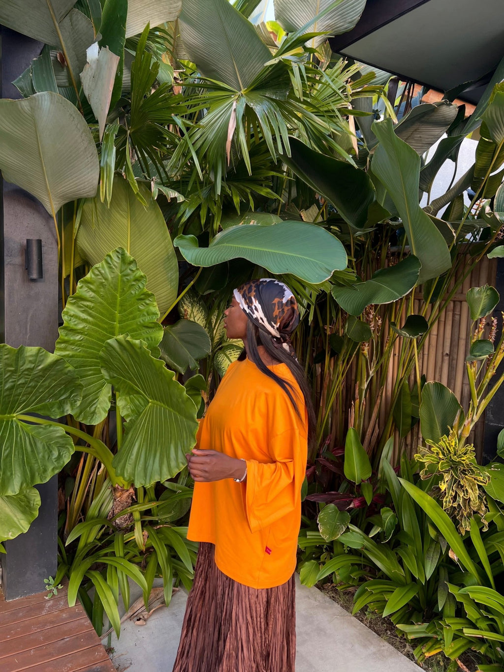 T-shirt Oversize Inaya Orange - TAHIRA