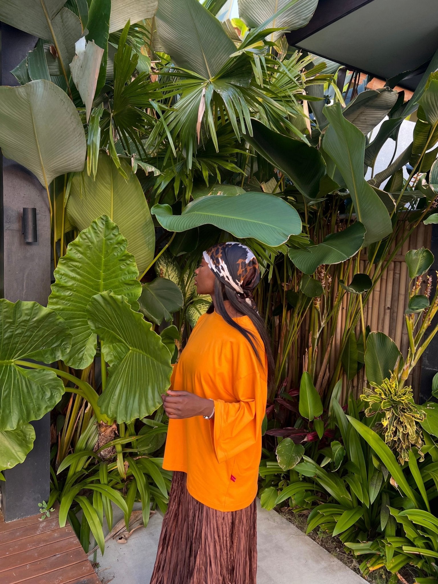 T-shirt Oversize Inaya Orange - TAHIRA