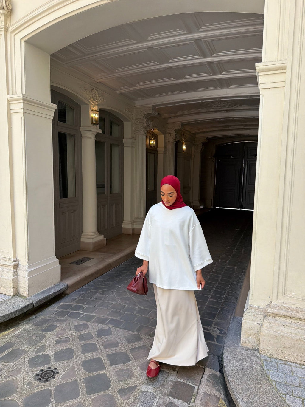 T-shirt Oversize Premium Blanc - TAHIRA
