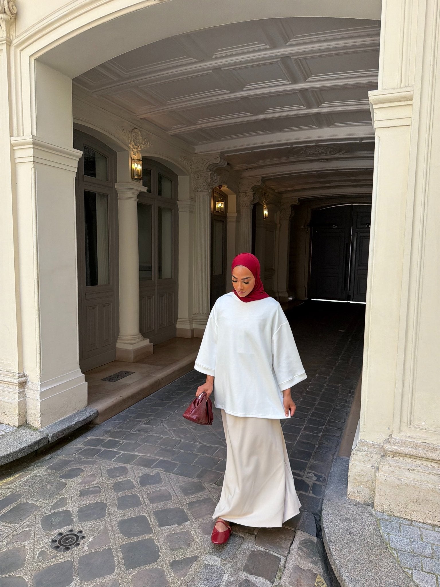T-shirt Oversize Premium Blanc - TAHIRA
