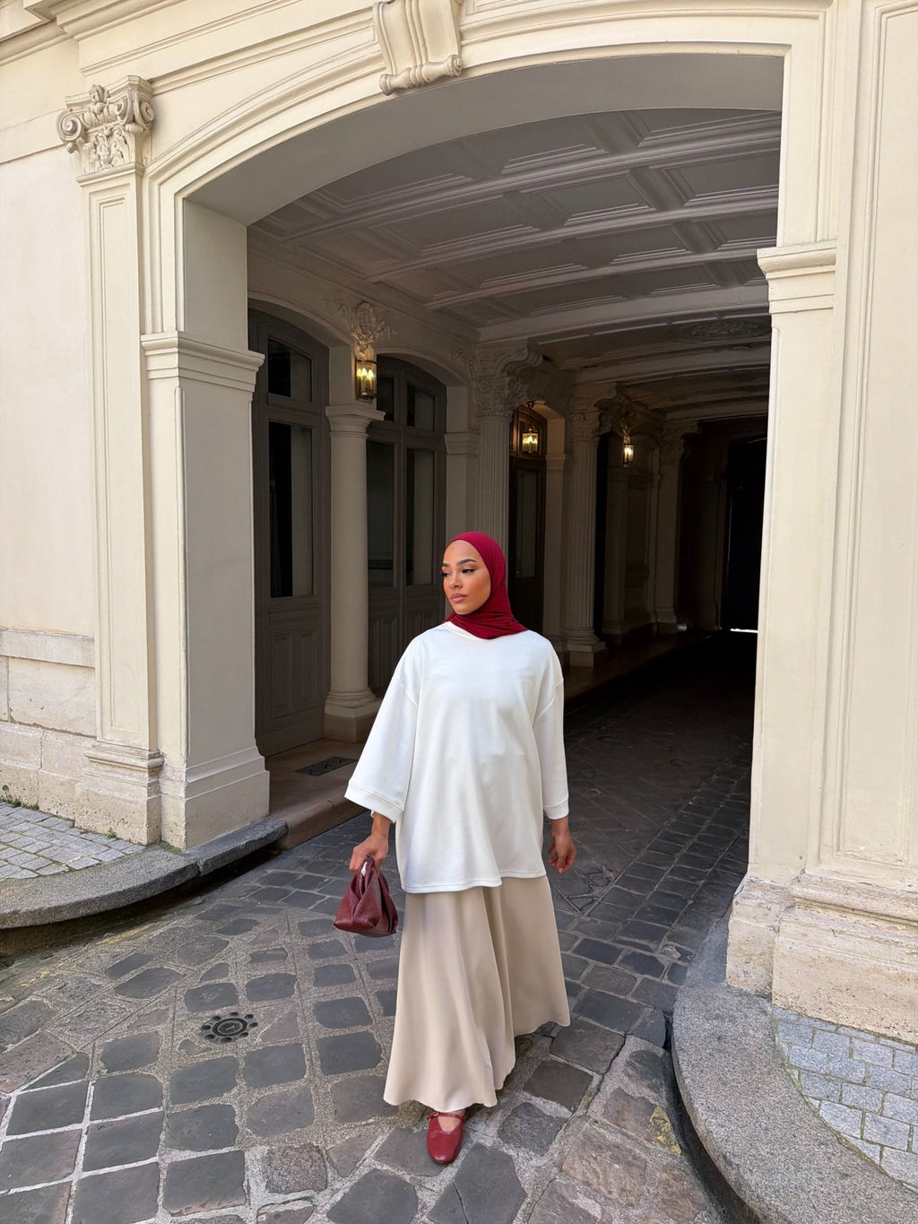 T-shirt Oversize Premium Blanc - TAHIRA