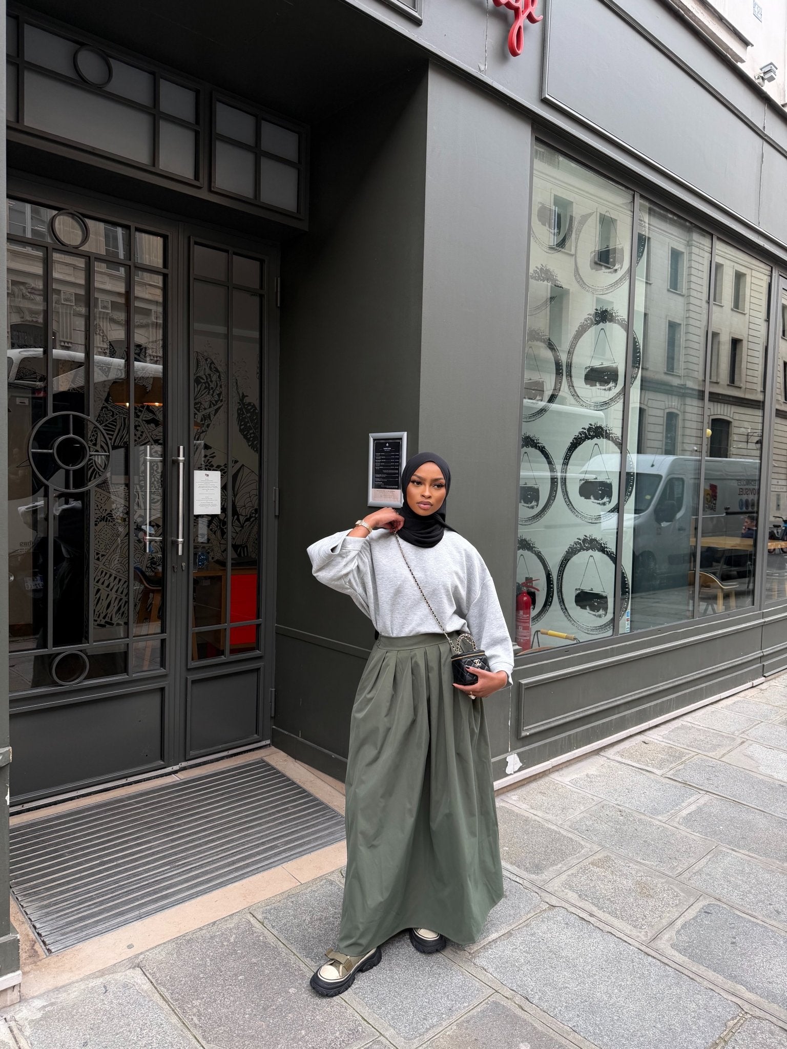 T-shirt Oversize Premium Gris - TAHIRA