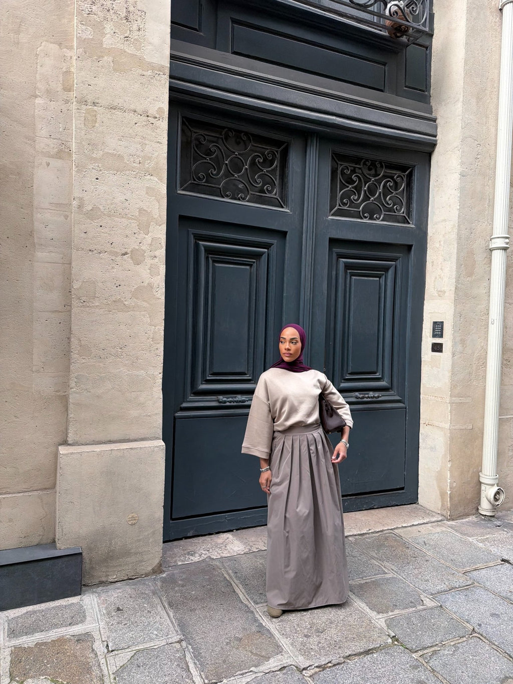 T-shirt Oversize Premium Taupe - TAHIRA