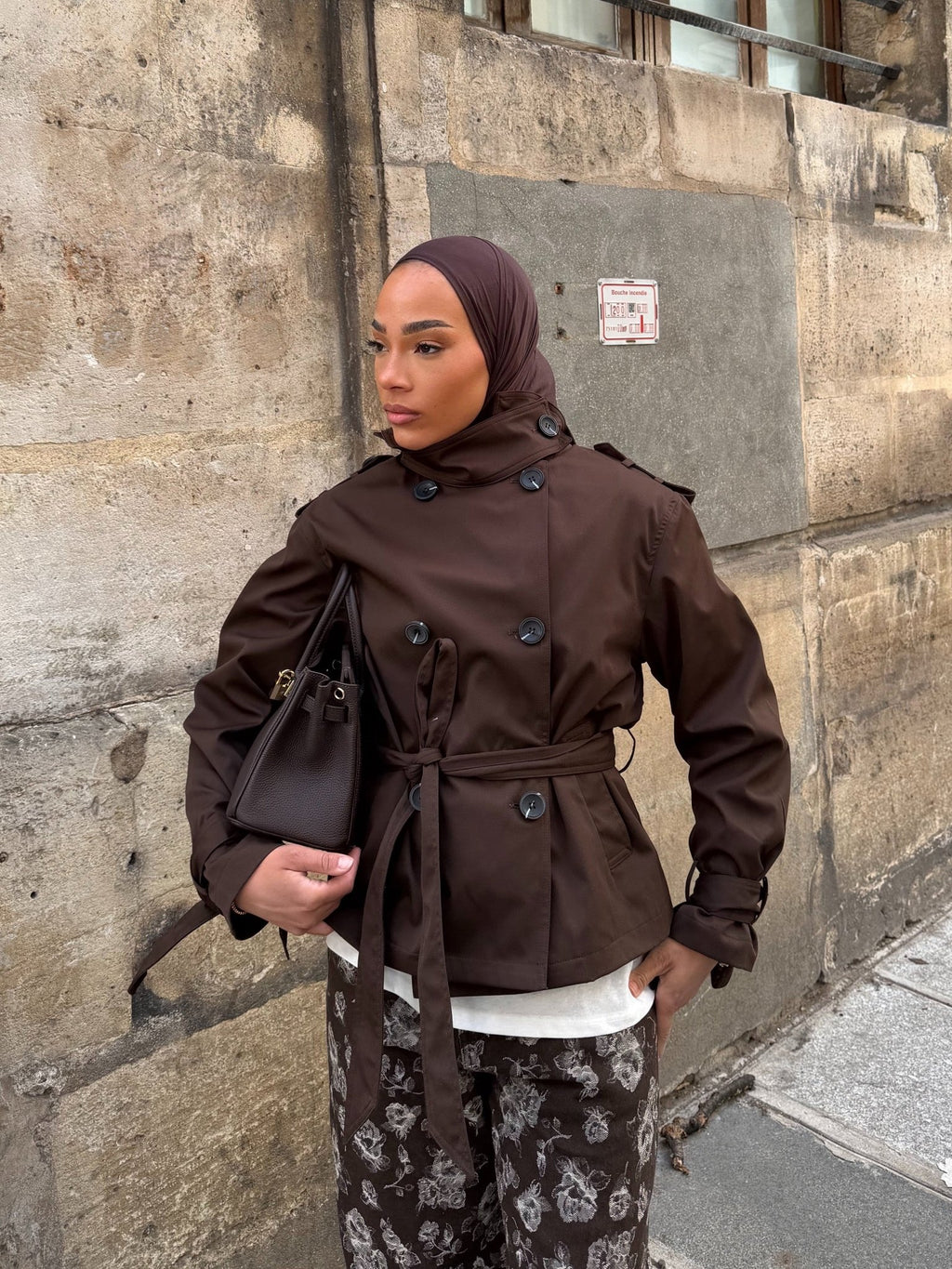 Trench Court Manhattan Marron - TAHIRA