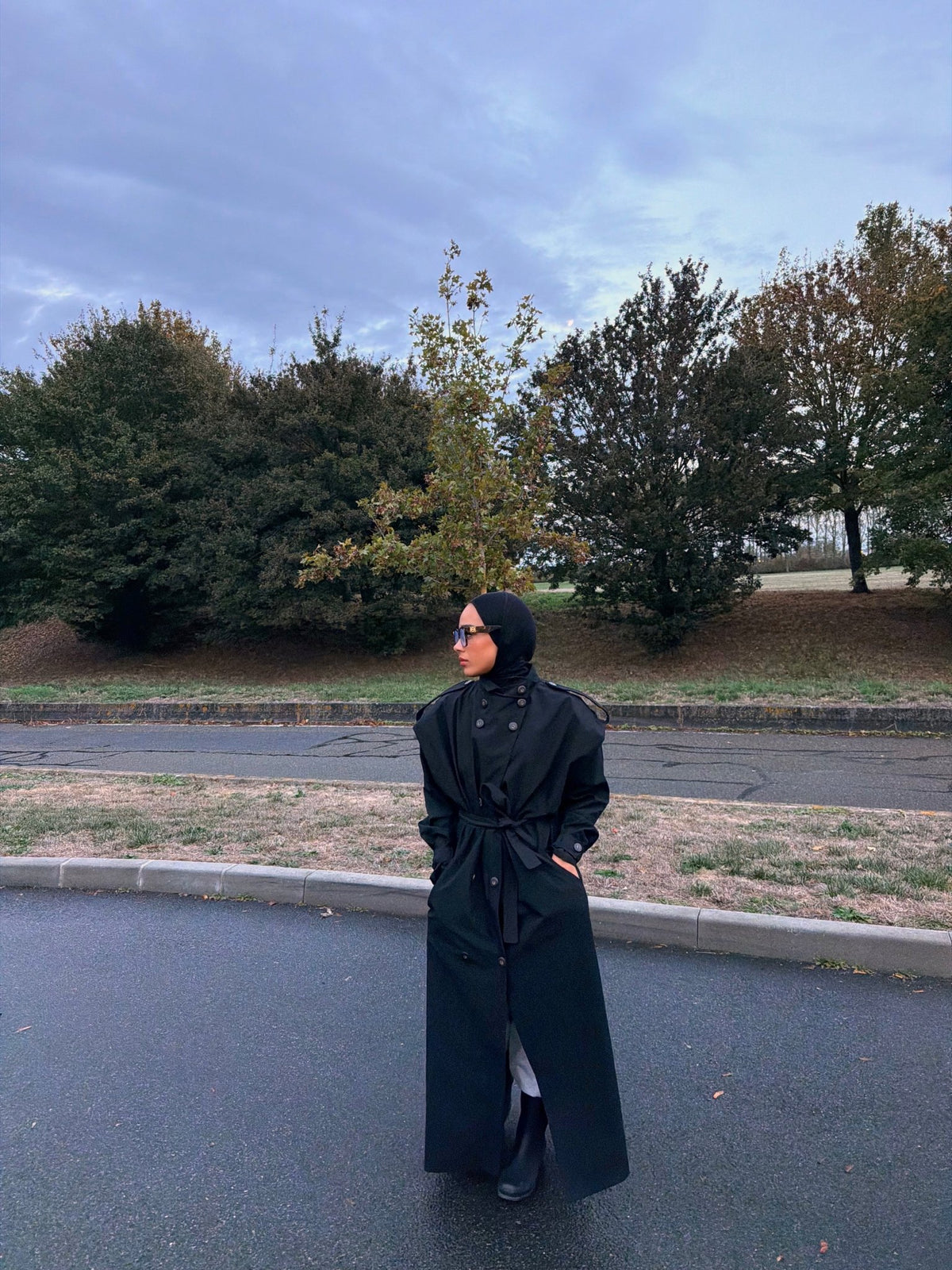 Trench Molière - Noir - TAHIRA