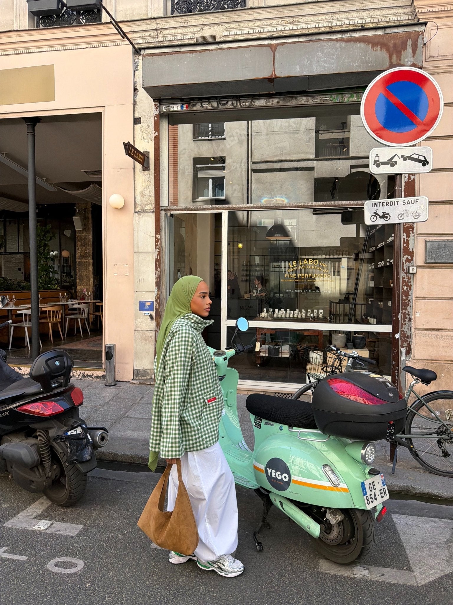 Veste Amara Vert - Blanc (Carreaux) - TAHIRA