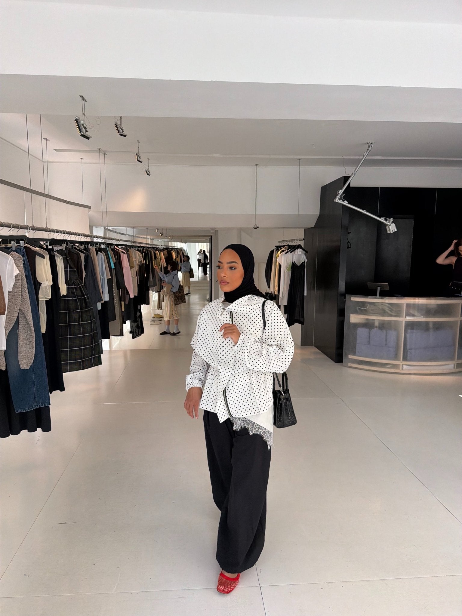 Veste Lola Blanc (Pois noirs) - TAHIRA