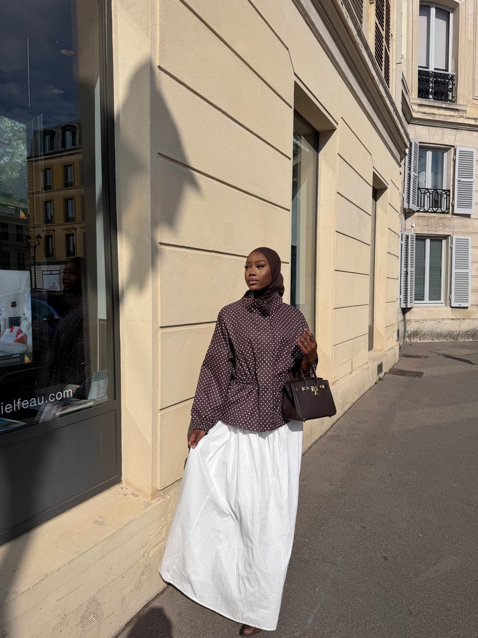 Veste Lola Marron (Pois blancs) - TAHIRA