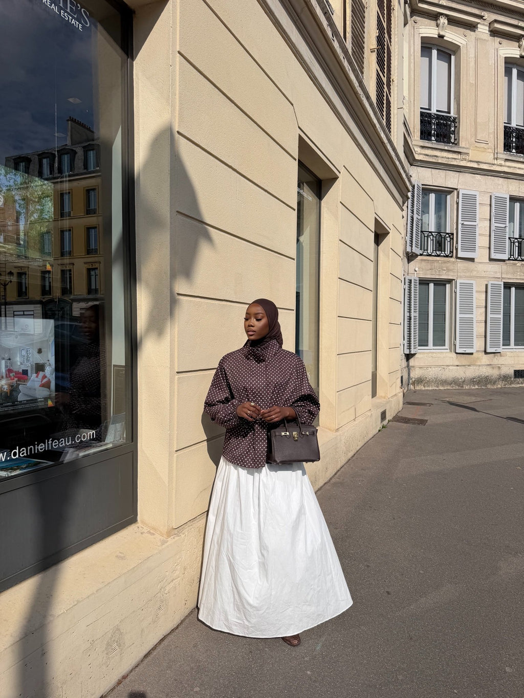 Veste Lola Marron (Pois blancs) - TAHIRA