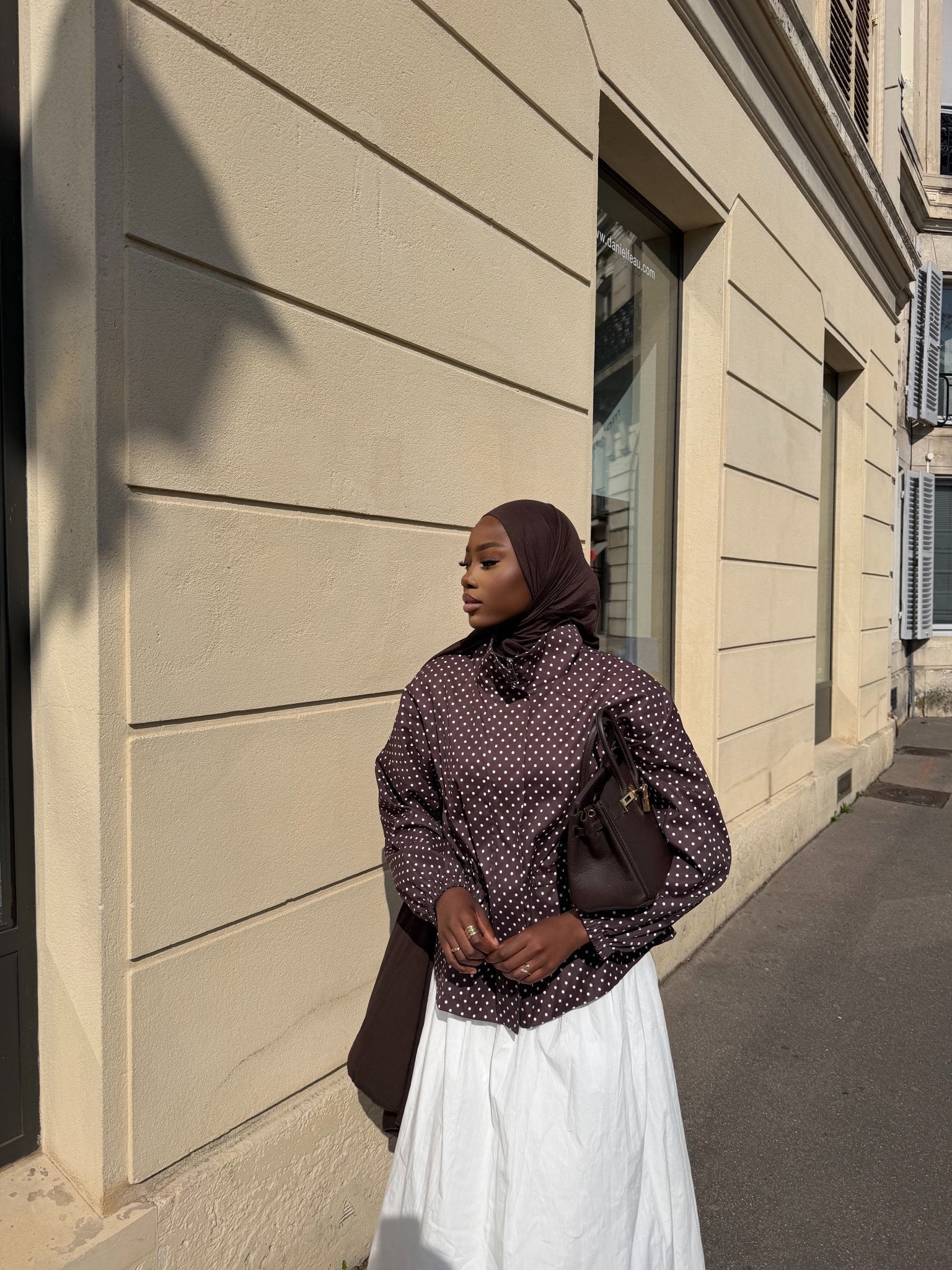Veste Lola Marron (Pois blancs) - TAHIRA