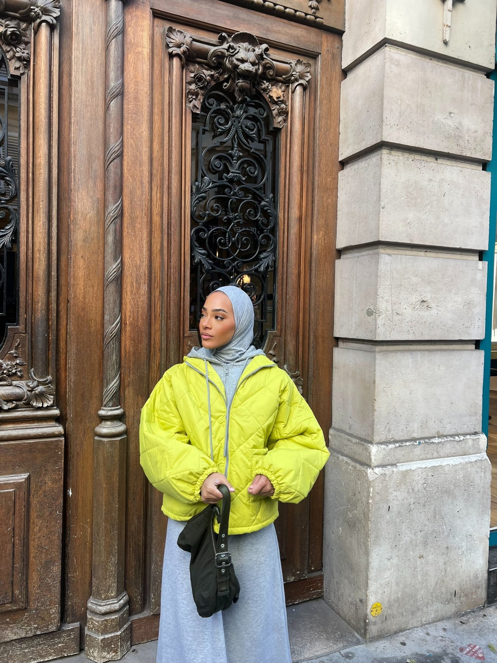 Veste Matelassé Ohio Verte - TAHIRA