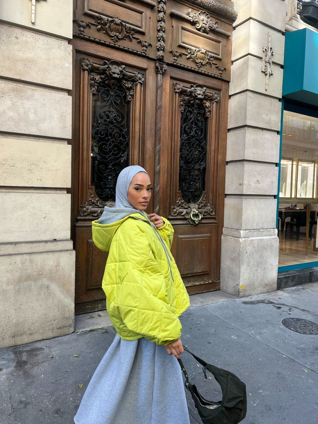 Veste Matelassé Ohio Verte - TAHIRA