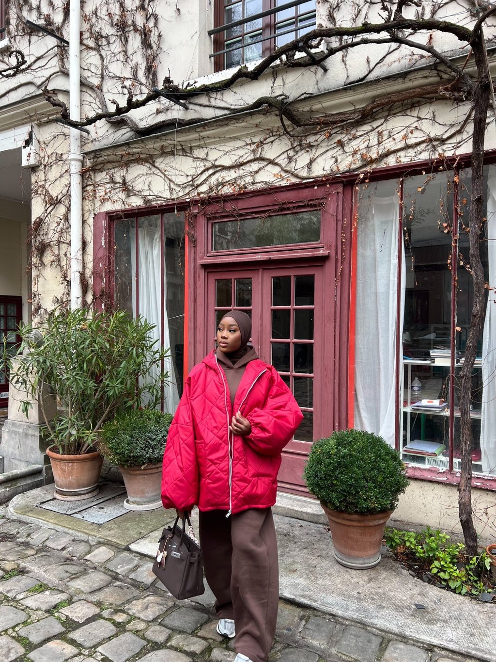 Veste Matelassé Rouge Ohio - TAHIRA